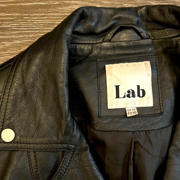 Lab London Genuine Lamb Leather biker jacket - Picture 3 of 8